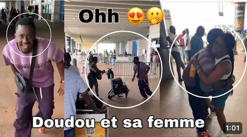 (Vidéo) : L’accueil touchant de Doudou série Adja à sa femme.