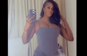 Moulée dans un legging, Dieynaba Tall fait monter la température avec sa taille de guêpe