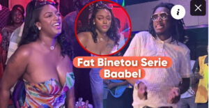 (Vidéo)- Poitrine en l’air, l’actrice Fah Binetou très provocante à la soirée de Wally Seck