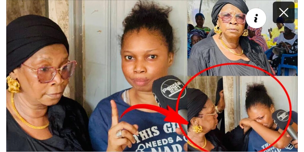 (Vidéo)- La fille de Selbé Ndom, en larmes : « Je vous en prie, arrêtez d’insulter ma mère. »