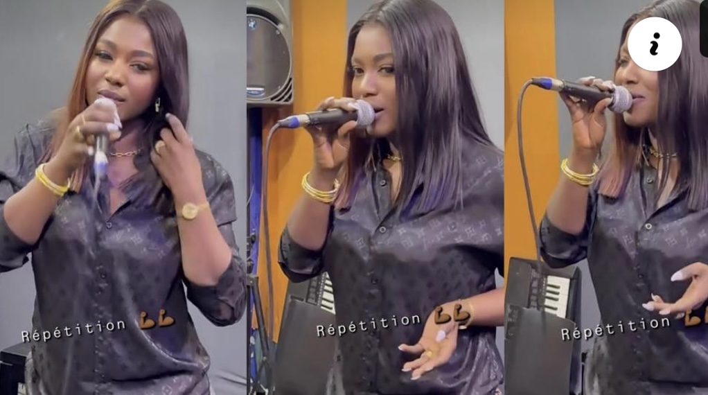 (Vidéo) – Soirée à Paris : La chanteuse Mia Guissé en plein dans les répétitions…