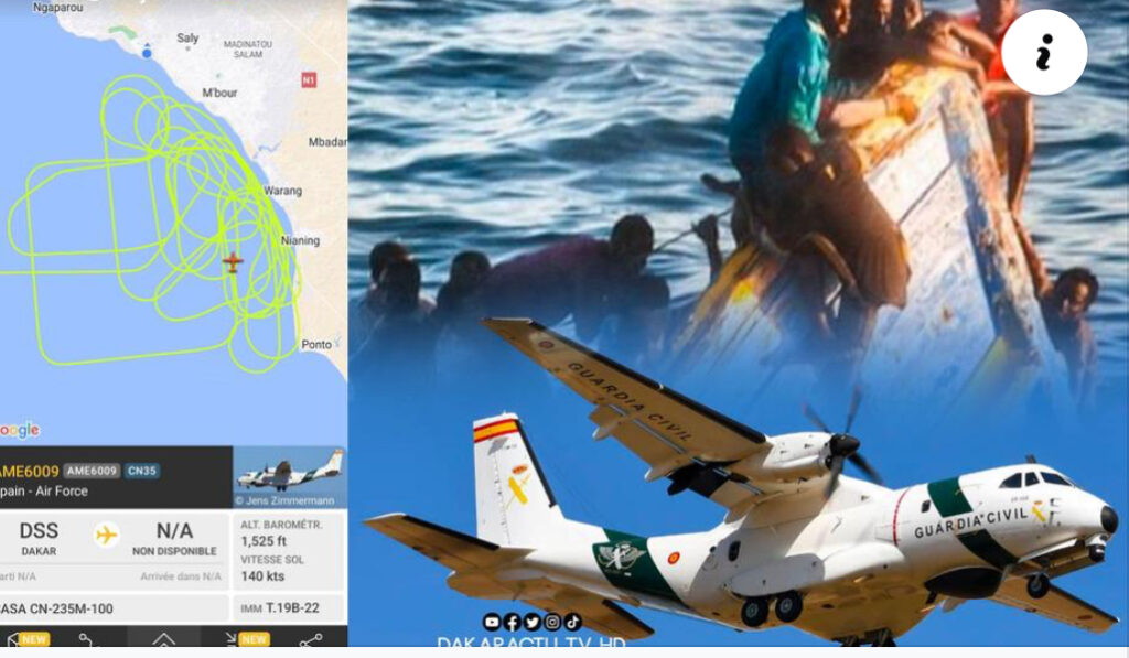 Mbour : Chavirement d’une pirogue/ Les recherches en cours, un avion de la Guardia civil espagnol survole la Petite-côte