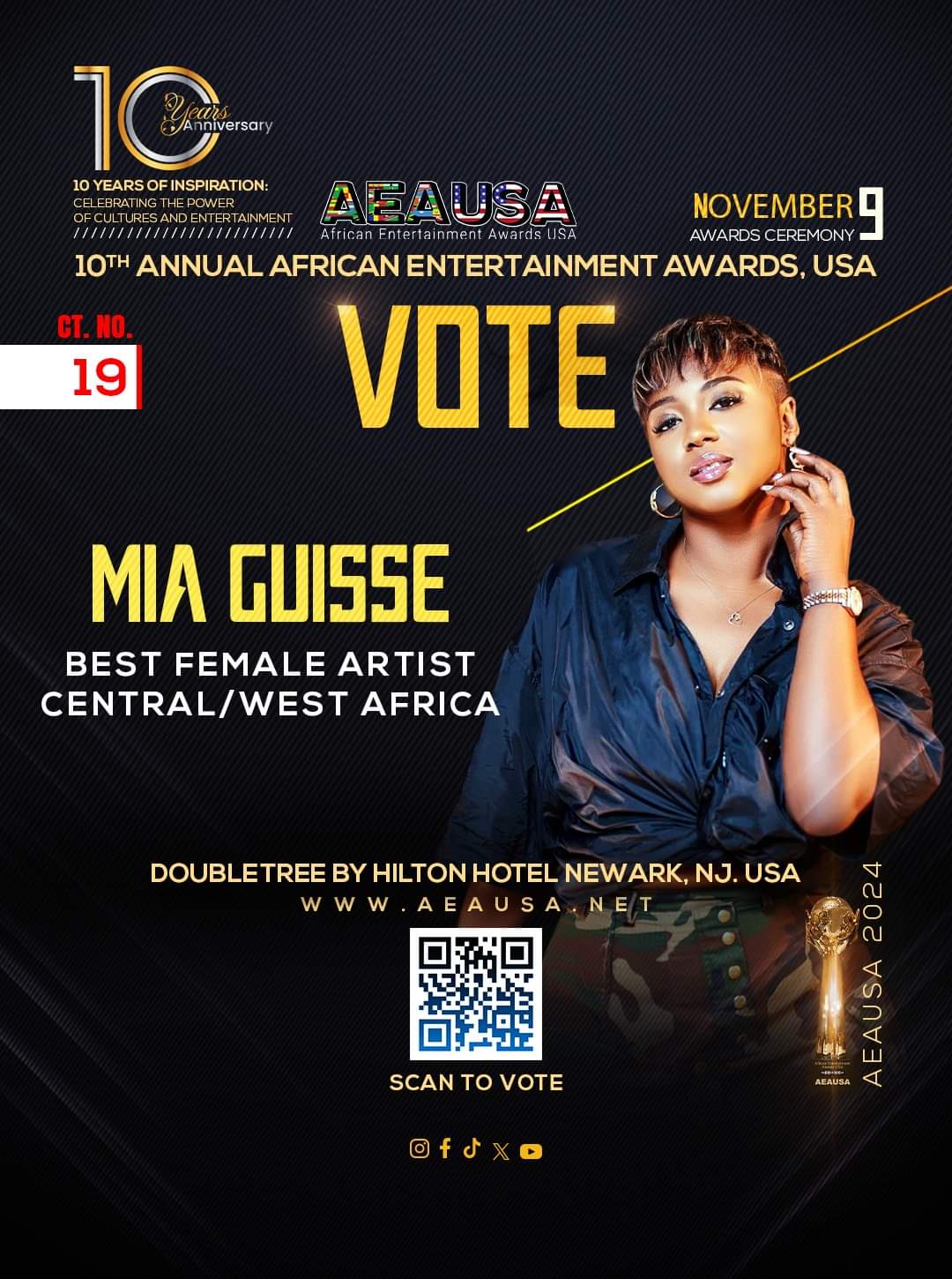 AE Awards USA : L’artiste Mia Guissé nominée