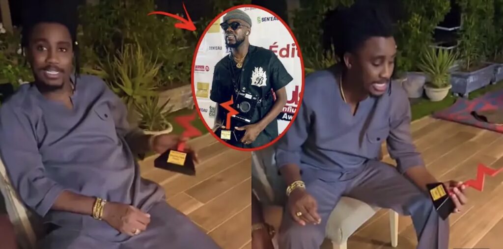 (Vidéo) – Meilleur influenceur snap : Wally Seck reçoit le trophée de Metshop…