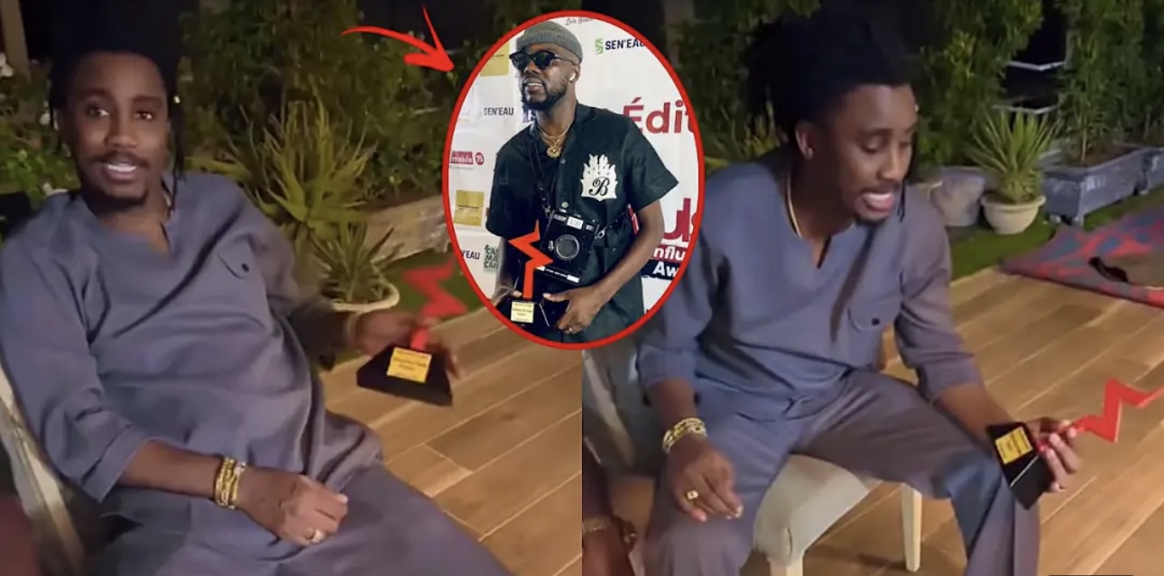 (Vidéo) – Meilleur influenceur snap : Wally Seck reçoit le trophée de Metshop…