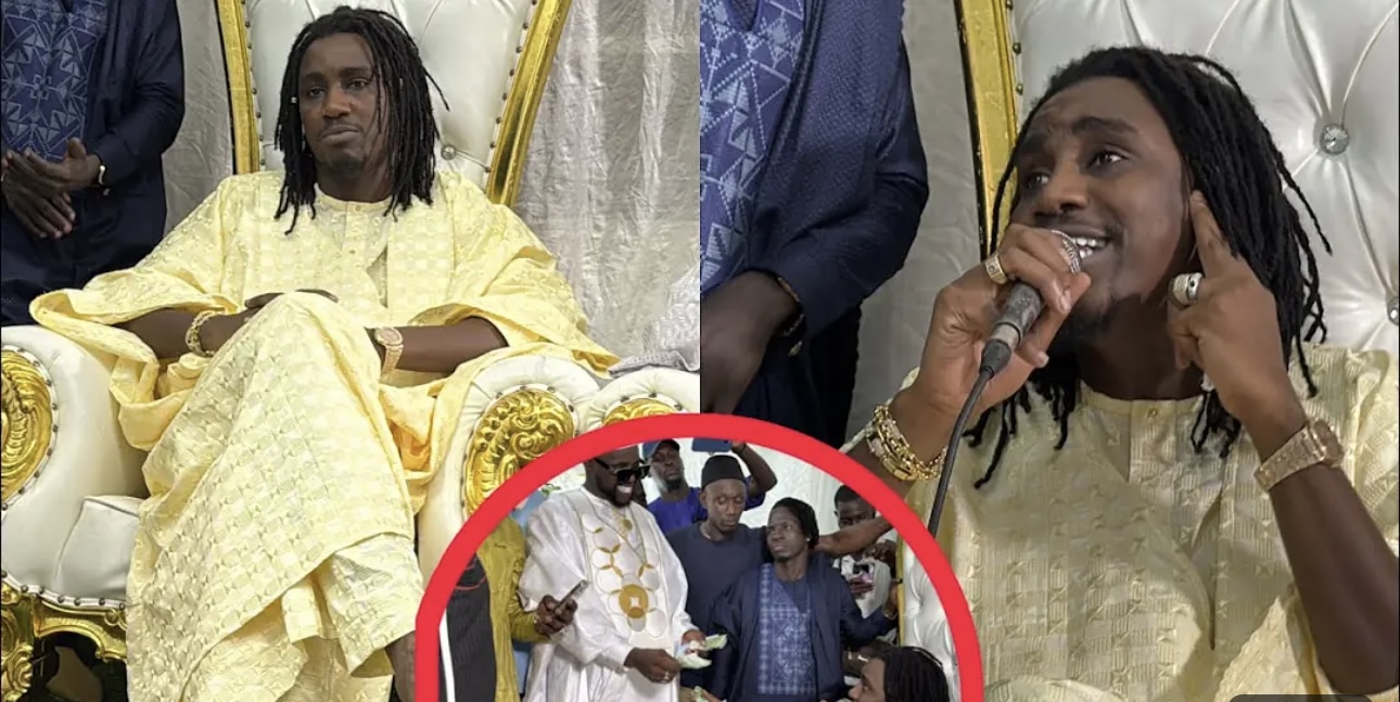 (Vidéo) – Mariage de Metshop : Wally Seck accueilli en roi et installé sur la chaise du marié…