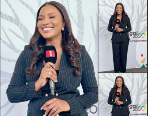 Journaliste à la RTS : Adama Anouchka Ba, la beauté qui captive les téléspectateurs