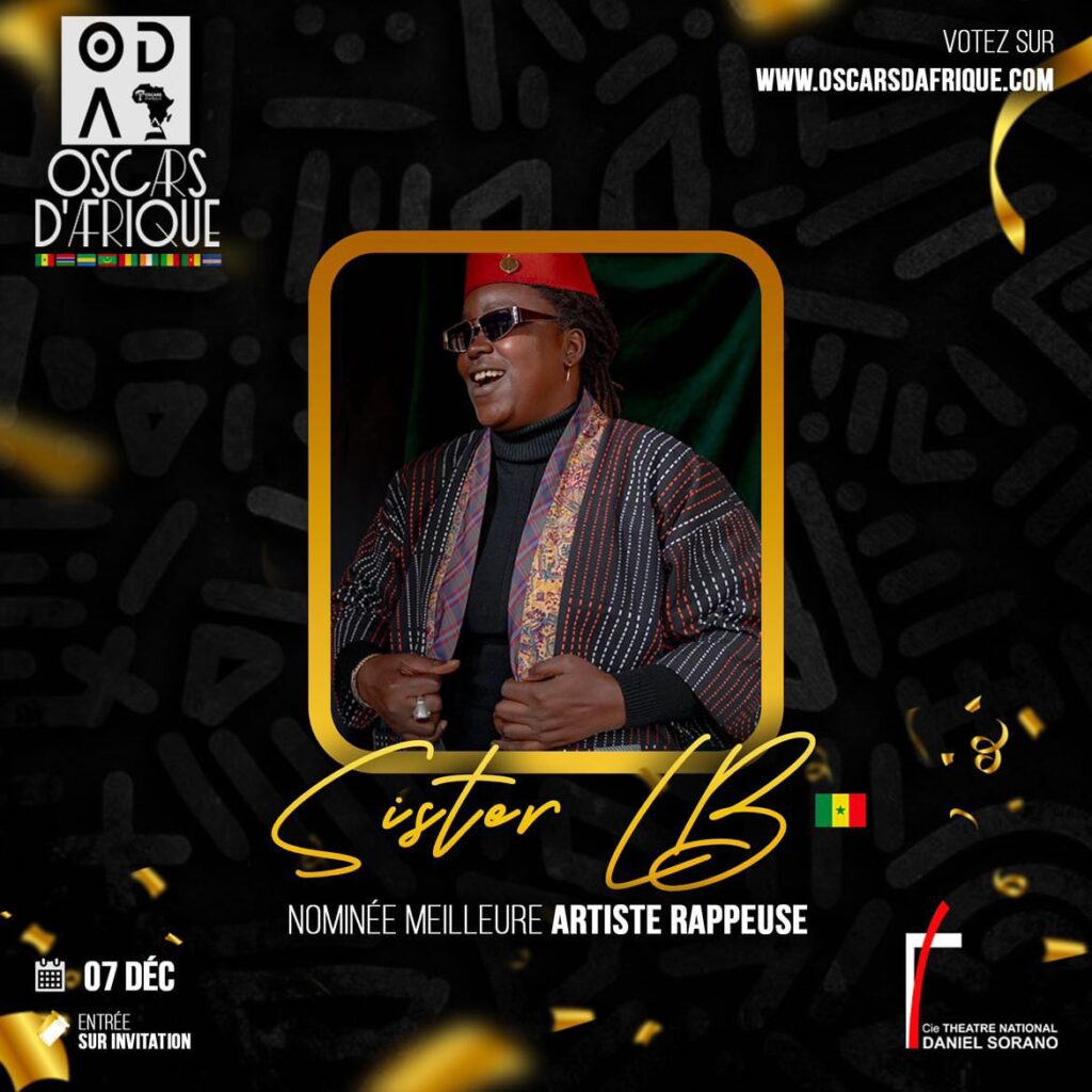 Sister LB : une étoile du rap sénégalais nominée aux Oscars d&rsquo;Afrique
