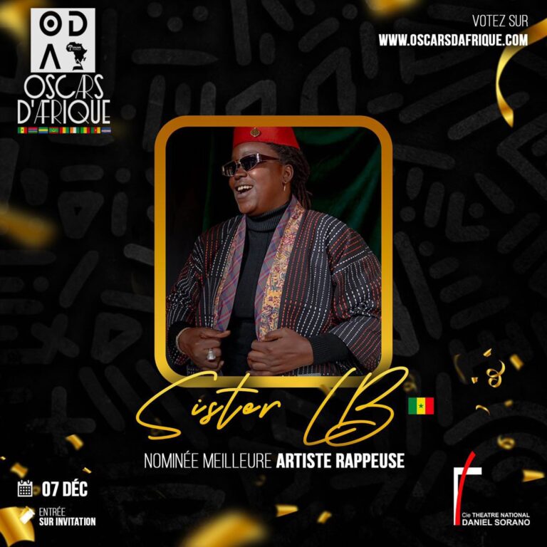 Sister LB : une étoile du rap sénégalais nominée aux Oscars d&rsquo;Afrique