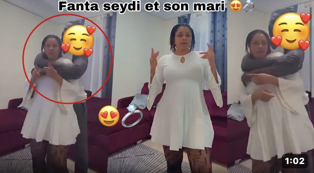 (Vidéo) – Fanta Seydi « Famille Sénégalaise » toute heureuse avec son mari…