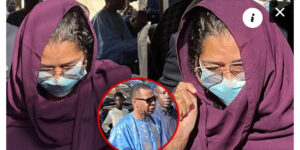 (Vidéos)- Funérailles d’Elimane Ndour : l’arrivée bouleversante d’Aïda Coulibaly, la femme de Youssou Ndour