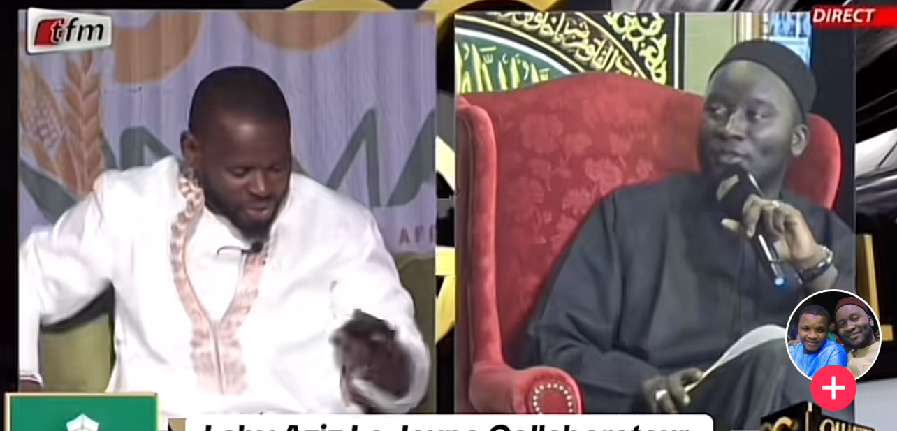 (Vidéo) : Oustaz Modou jure de ne pas connaître Adja Diallo. Regardez la réaction de Pape Cheikh