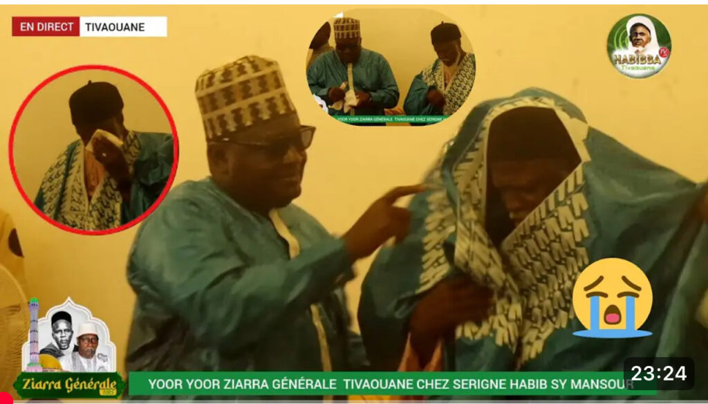 (Vidéo): Honoré par Serigne Habib Sy, Oustaz Alioune Sall fond en larmes