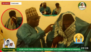 (Vidéo): Honoré par Serigne Habib Sy, Oustaz Alioune Sall fond en larmes