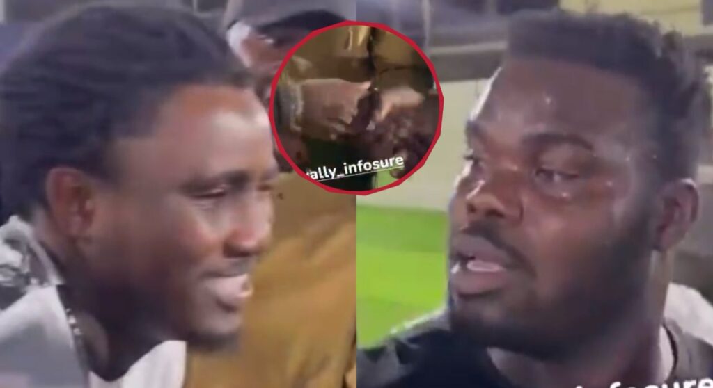 (Vidéo)- Reug Reug fait crier de douleur Wally Seck à cause d’une simple poignée de main.