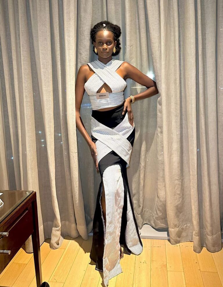 (Photos)- La fierté du Sénégal : Mame Fama Gaye fait sensation en robe croisée