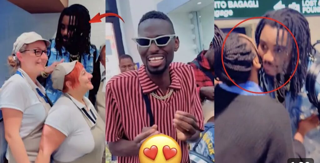 (Vidéo) – Italie : Adamo réserve un accueil chaleureux à Wally Seck…