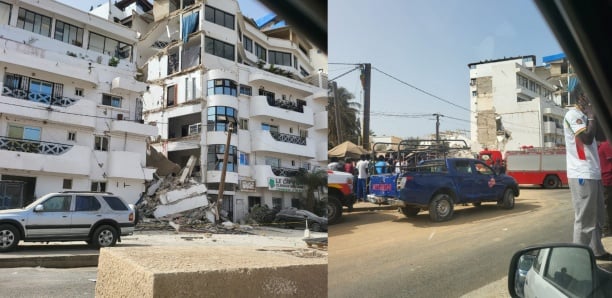 Vidéo – Ngor Almadies : Un immeuble s’écroule sous les yeux des passants