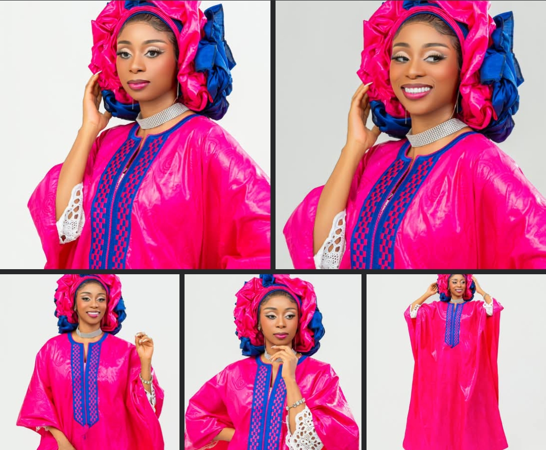 Photos : Adiouza éblouissante en boubou flashy pour le Magal