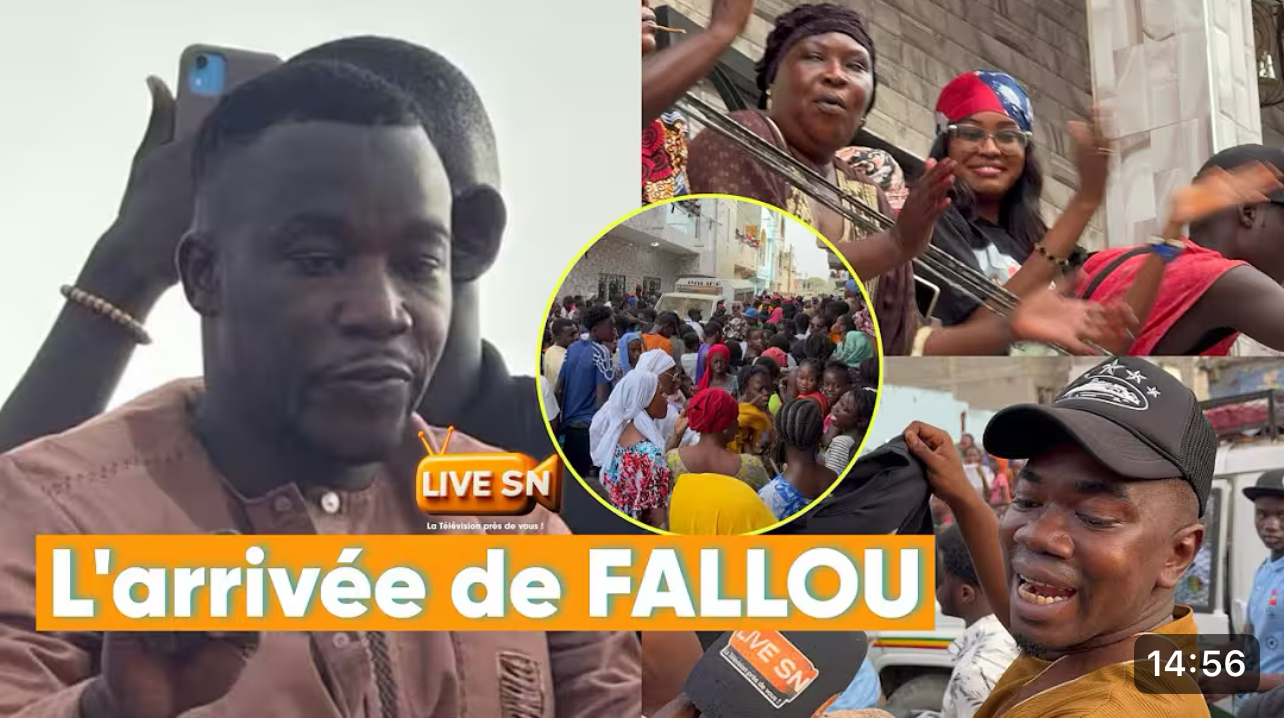 (Vidéo)- Libération de Fallou Fall : Une foule immense s’invite chez lui