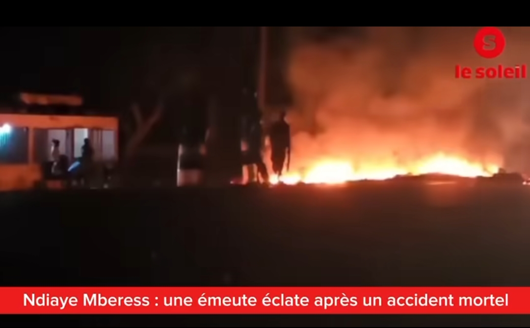Ndiaye Mberess : une émeute éclate après un accident mortel