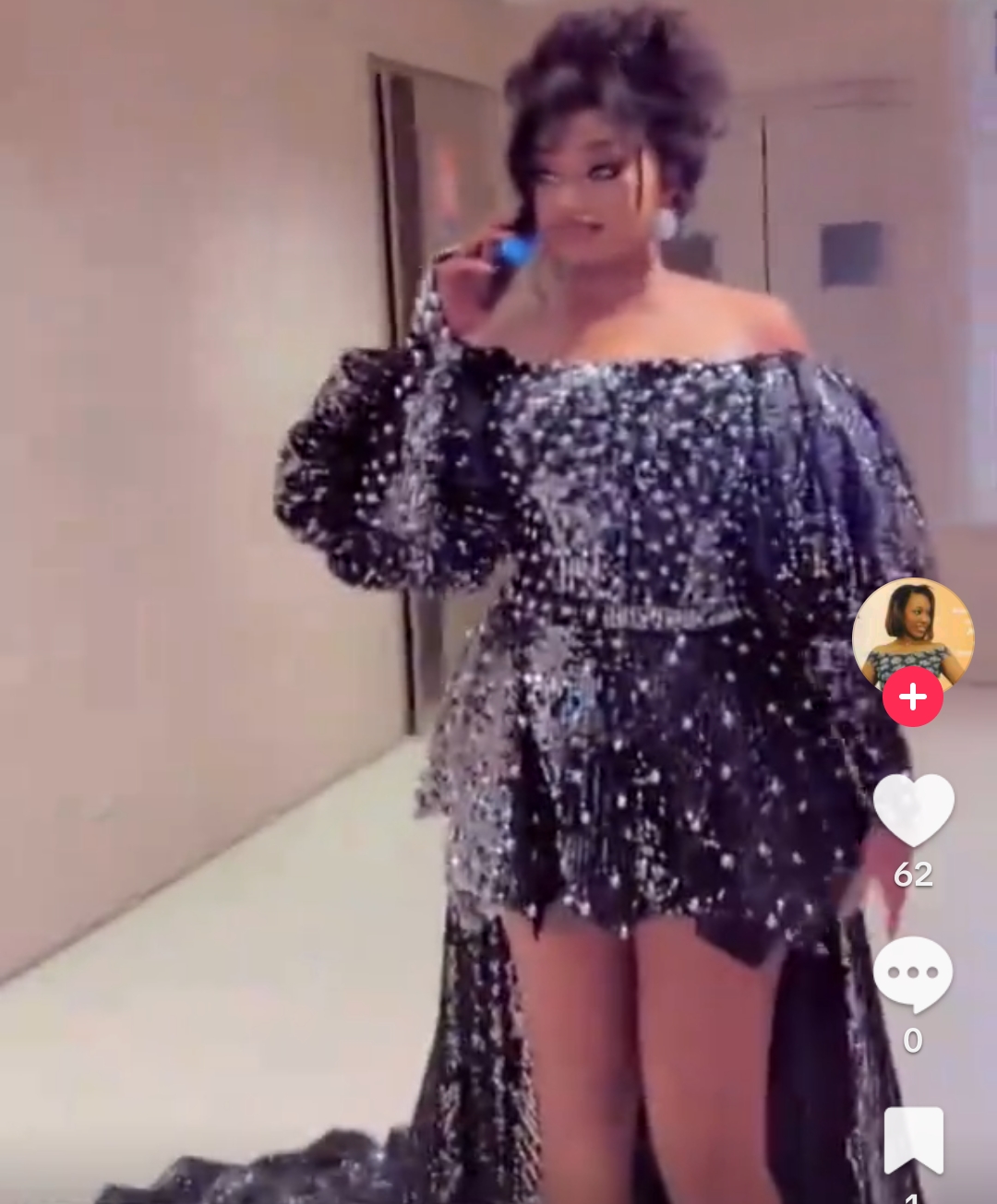 Soirée des Paillettes : Kiné Guéye en mode princesse