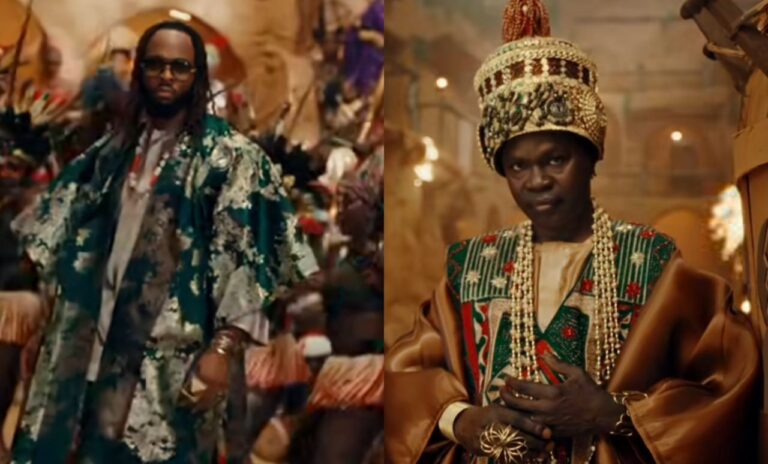 (Clip officiel)- La star nigériane Flavour invite la légende sénégalaise Baba Maal dans « Afroculture ».