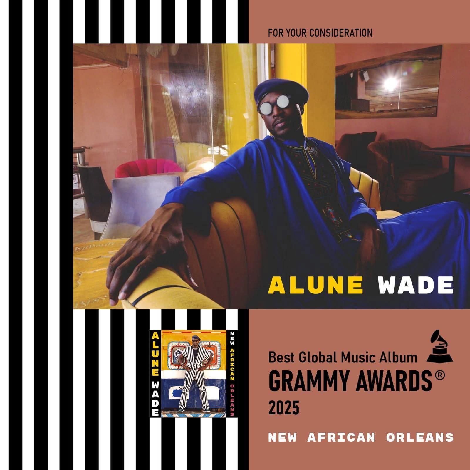 Alune Wade en lice pour les GRAMMY Awards 2025 avec « New African Orléans
