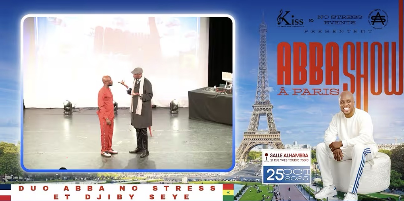 (Vidéo) – Abba Show Paris : L’incroyable duo entre Abba No Stress et Djiby Seye fait vibrer…