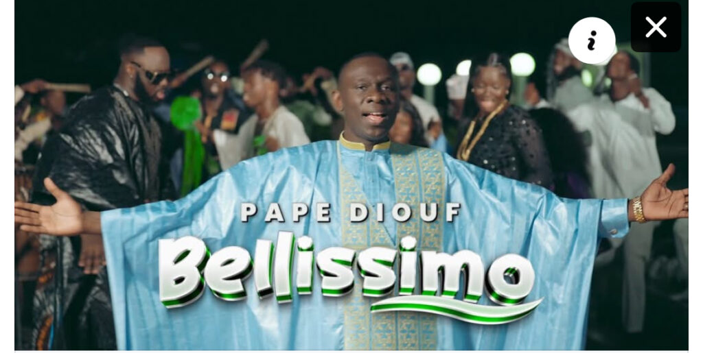 (Clip officiel)- Pape Diouf dévoile « Bellissimo », son nouveau single d’amour