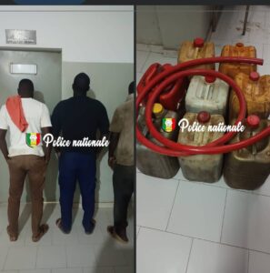 Zac Mbao : Trois individus arrêtés pour vols répétés de carburant