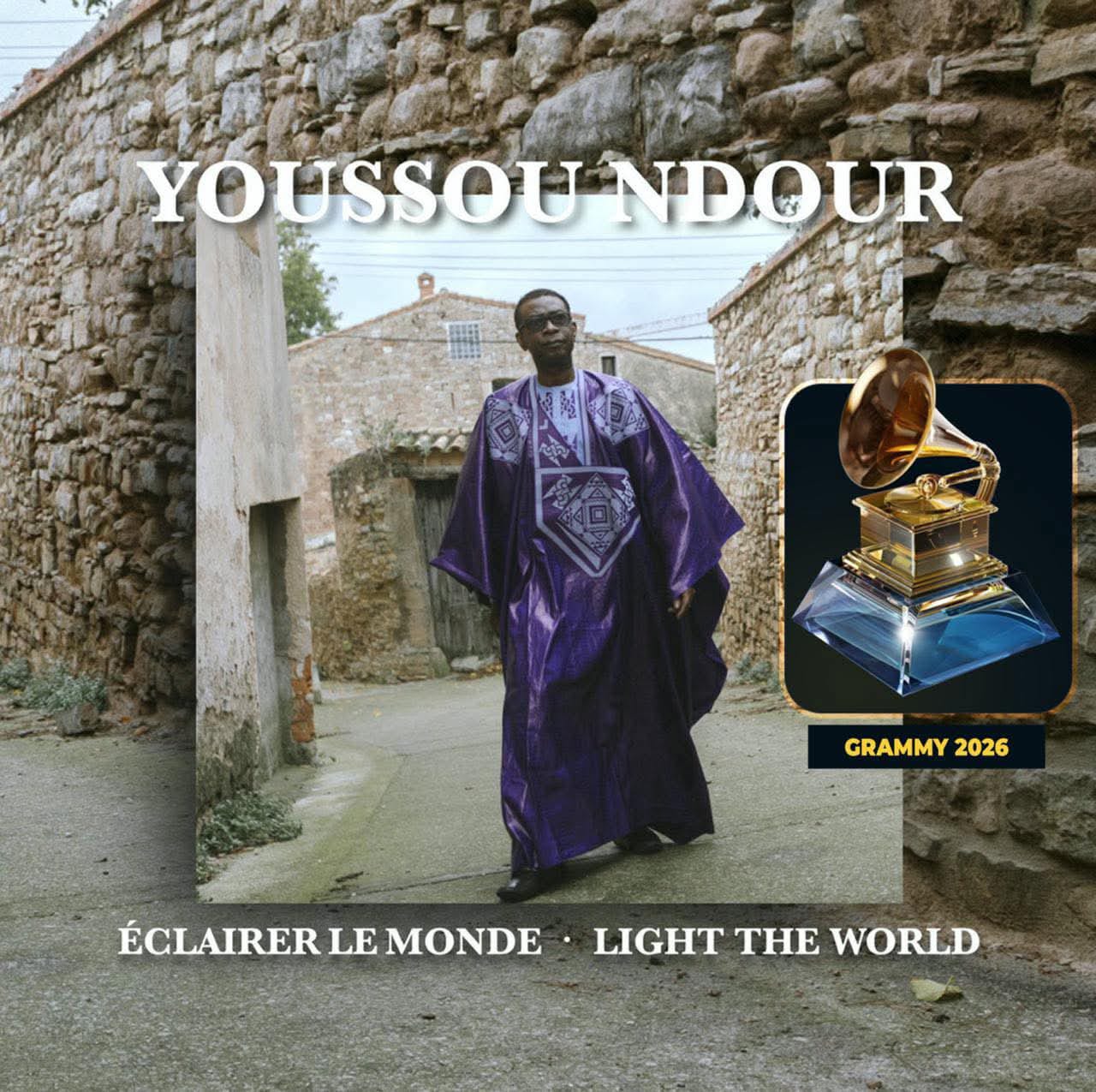 Grammy Awards 2026 : Youssou Ndour nommé son album « Éclairer le monde »