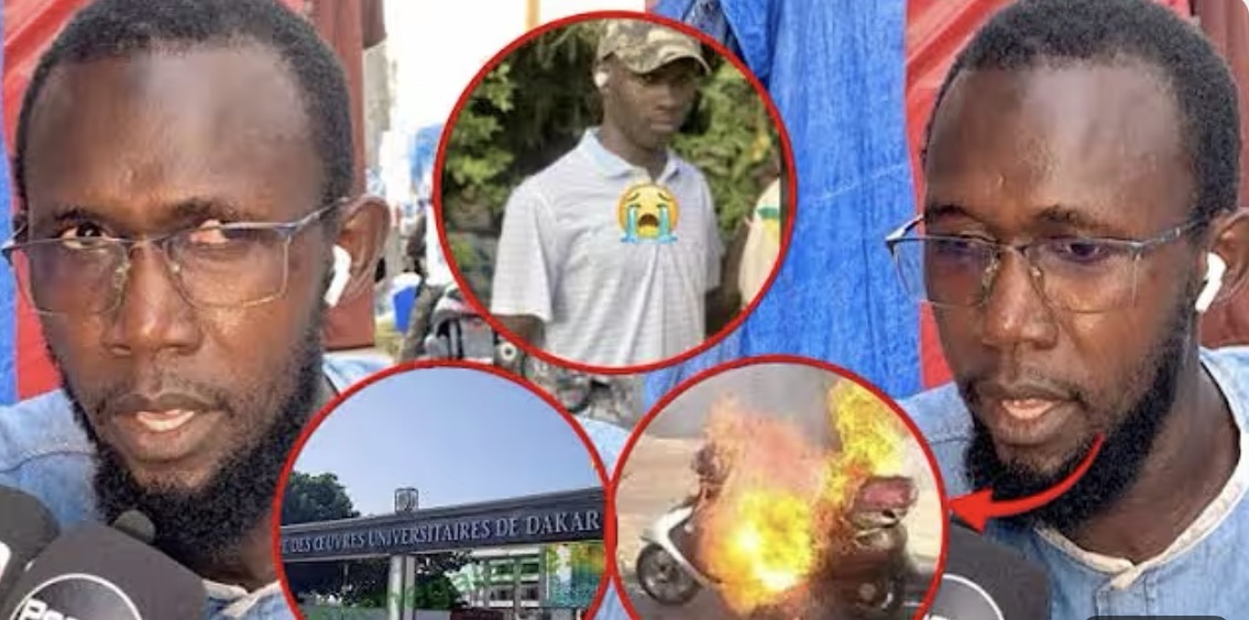 (Vidéo) – Révélations sur la mort d’un étudiant, causée par l’explosion d’une moto à l’UCAD…