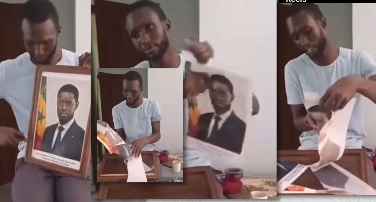 Dernière minute : le jeune qui a déchiré le portrait du président Diomaye arrêté…