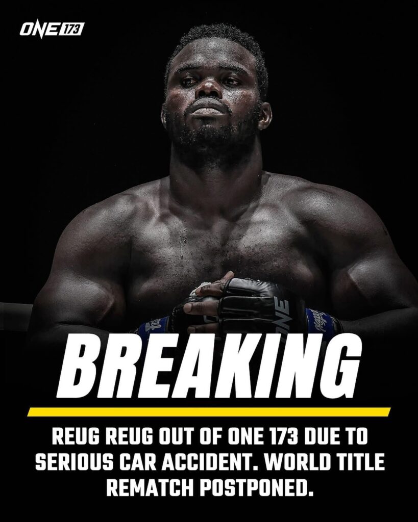 Reug Reug victime d’un grave accident de voiture, son combat reporté