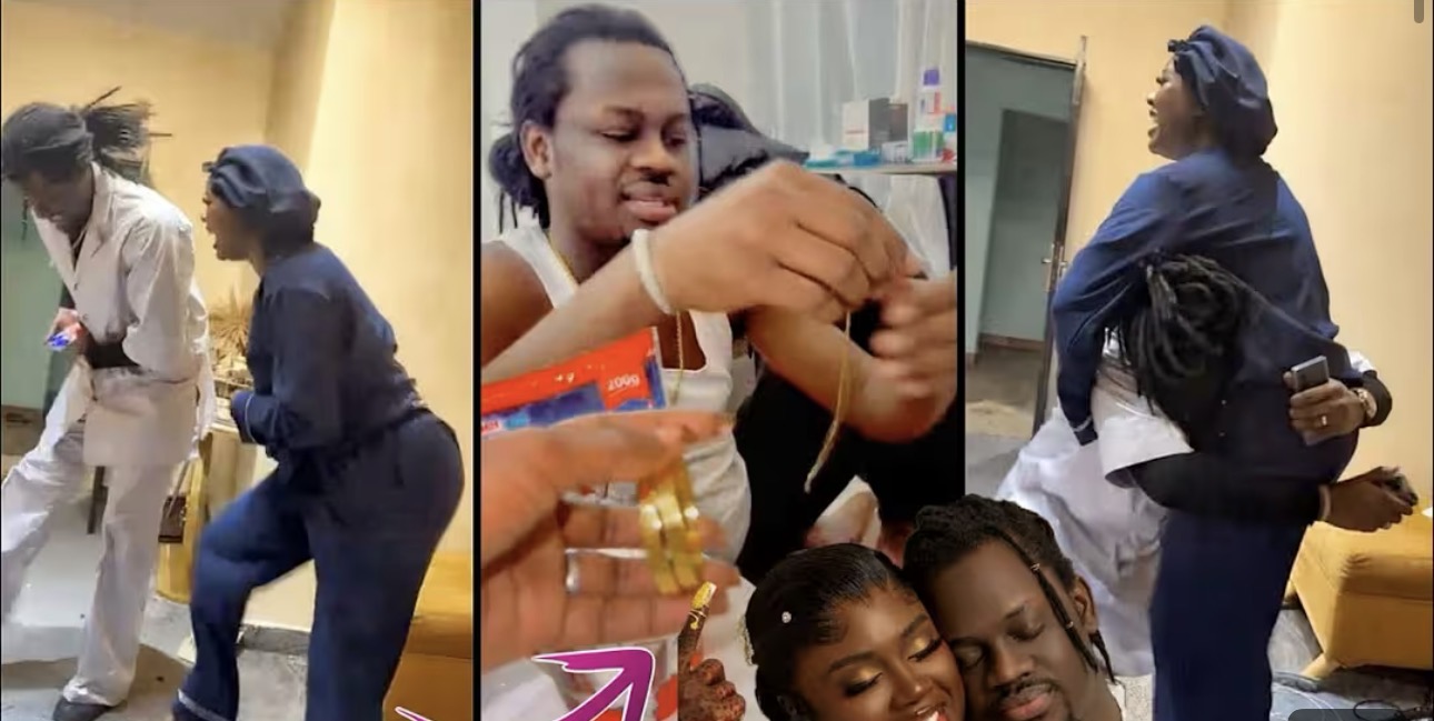 (Vidéo) – Omaro honore sa femme avec un cadeau et quelques pas de danse…