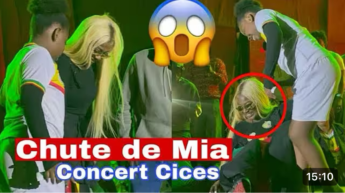 (Vidéo)- La chute spectaculaire de Mia Guissé en pleine show