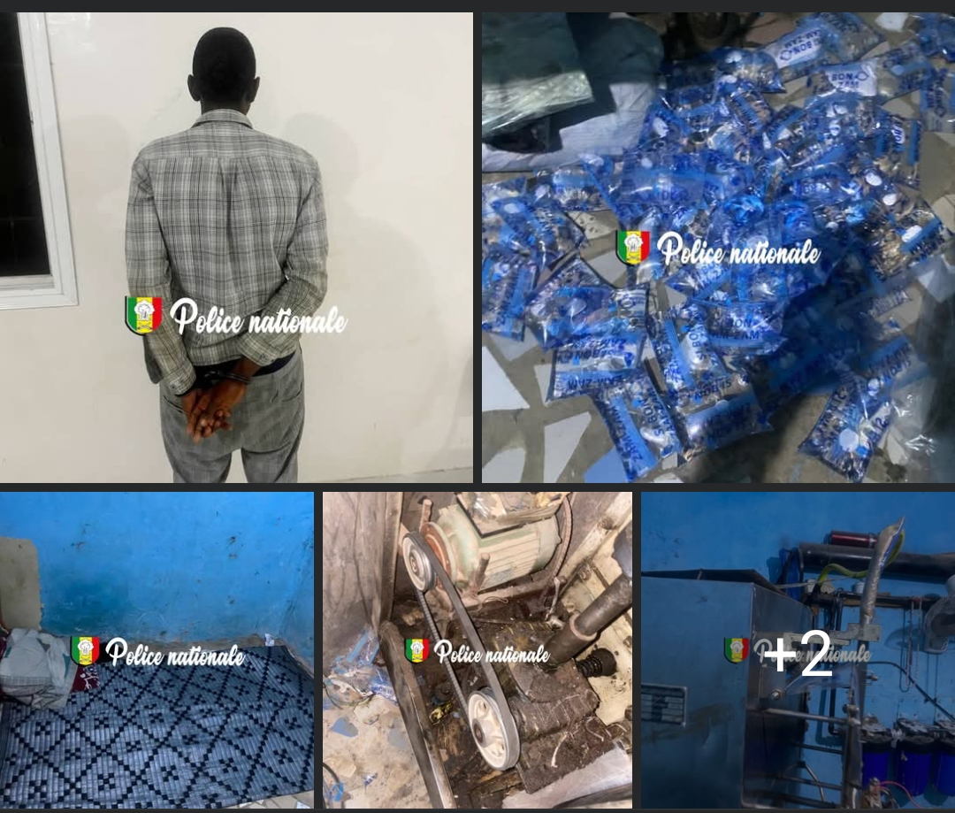 Tentative de viøl sur mineure : un suspect arrêté avec une usine illégale de sachets d’eau