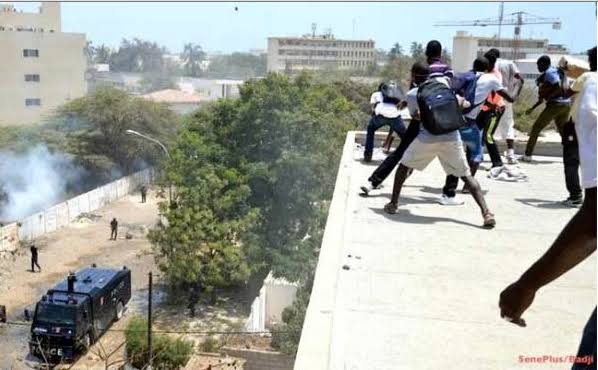 UCAD : 20 blessés lors de heurts entre étudiants et forces de l’ordre