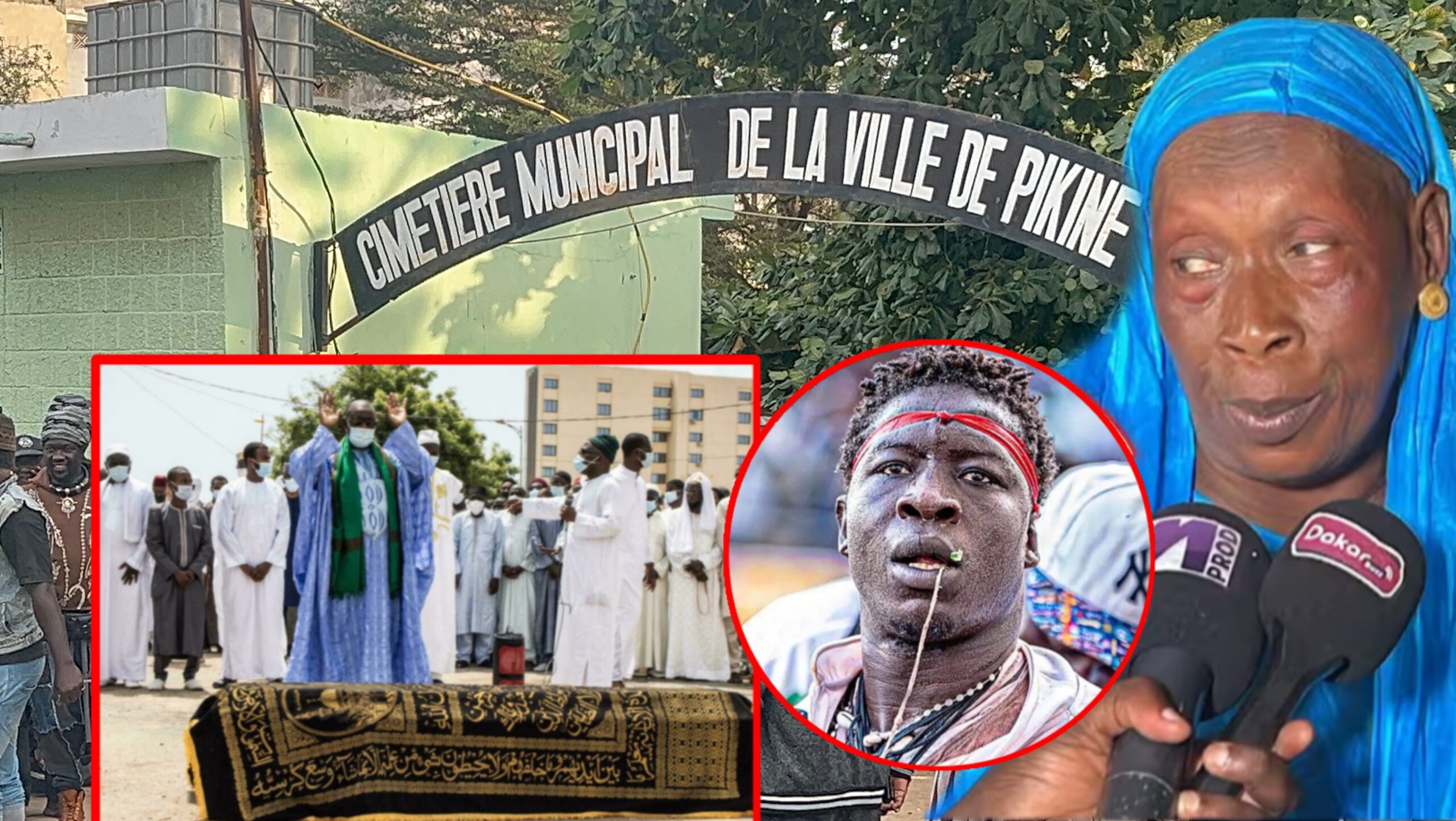 (Vidéo)- Coumba Baldé accompagnée par une foule à sa dernière demeure au cimetière de Pikine