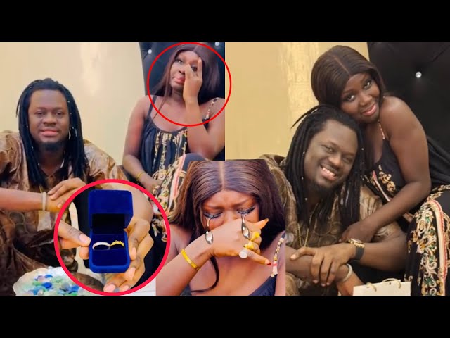 Fiançailles : Omaro offre une bague en or sertie de diamant