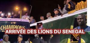 (Vidéo) – Les Lions du Sénégal accueillis en héros à Diass…