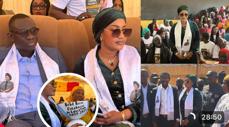 (Vidéo) – Bébé Bass inaugure les nouvelles classes de l’école 3 du Plan Jaxaay