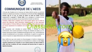 Décès de l’élève Souleymane Camara : l’Amicale des étudiants de Sindia dément toute implication…
