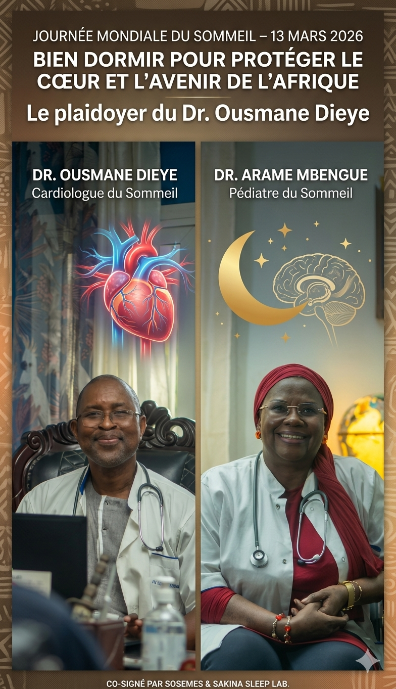 Journée Mondiale du Sommeil : Le plaidoyer du Dr Ousmane Dieye et   Dr Arame Mbengue pour protéger les cœurs et l&rsquo;avenir des enfants