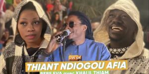(Vidéo) – Thiant Ndiogou Afia : Bb Eva et Khalil Thiam arrosent le chanteur de billets de banque…