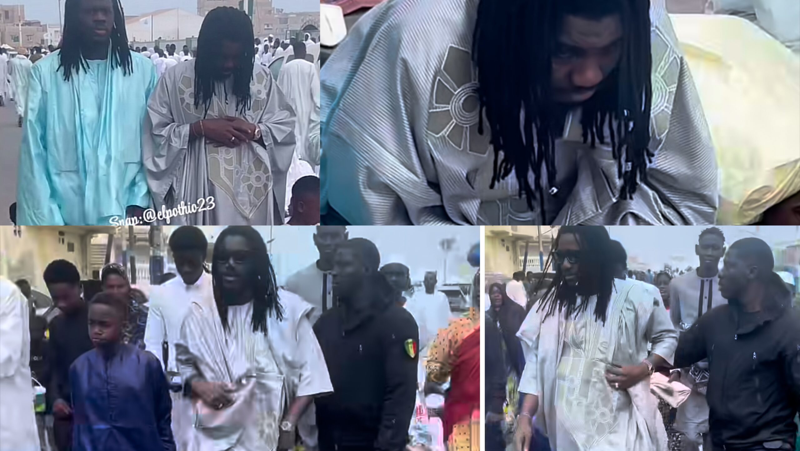 (Vidéo)- Korité: Admirez la prière de Wally Ballago Seck à Yoff