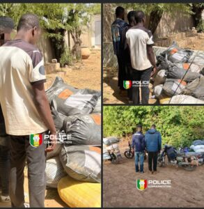 Lutte contre l’orpaillage clandestin : La Police de Kidira saisit 650 kg de produits chimiques