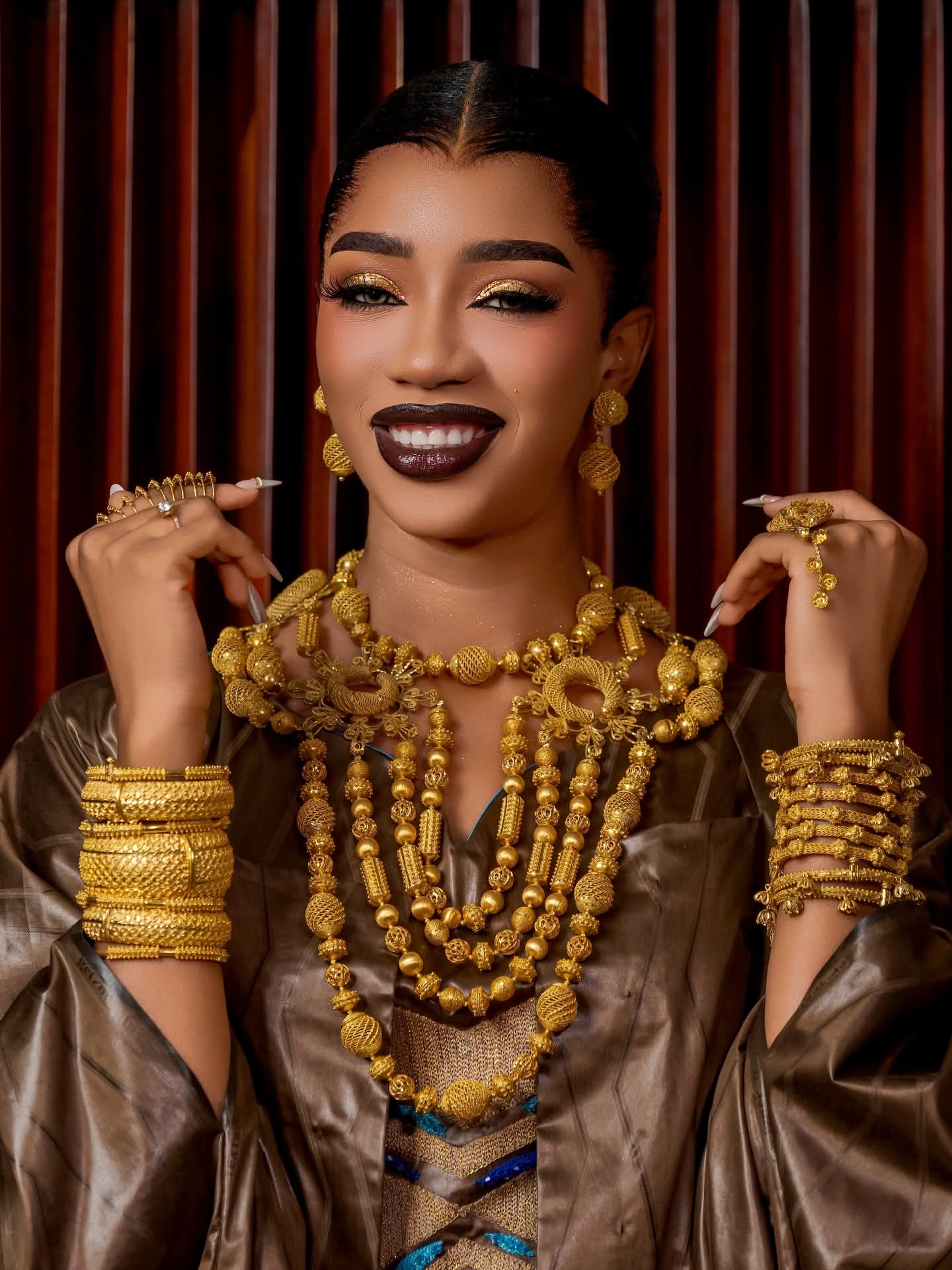 Mariage traditionnel : Kiné Ndiaye en mode « princesse » éblouit la toile !