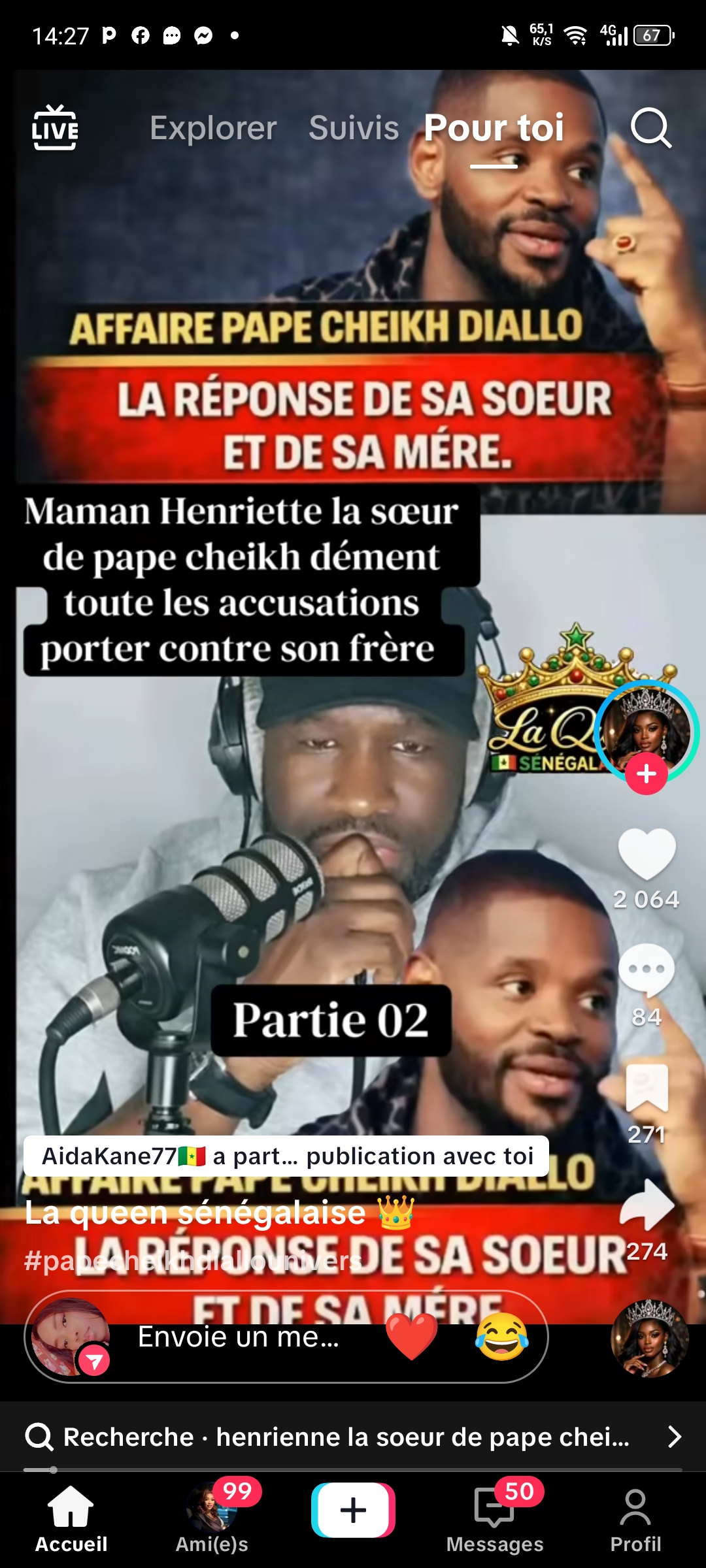Affaire Pape Cheikh Diallo : Les révélations explosives de sa sœur Henriette sur TikTok